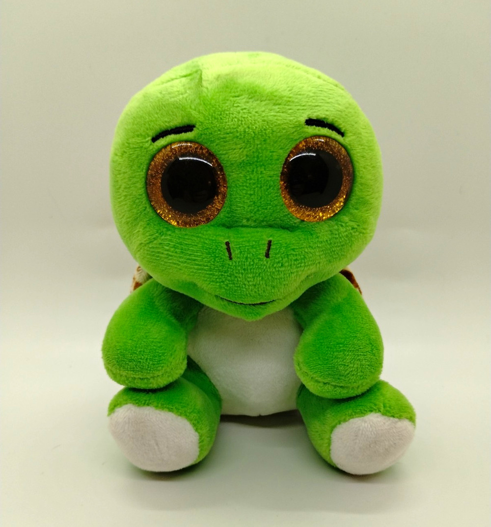 Ty Beanie Boos Turbo Turtle Plush Stuffed Animal Glitter Eyes 2023